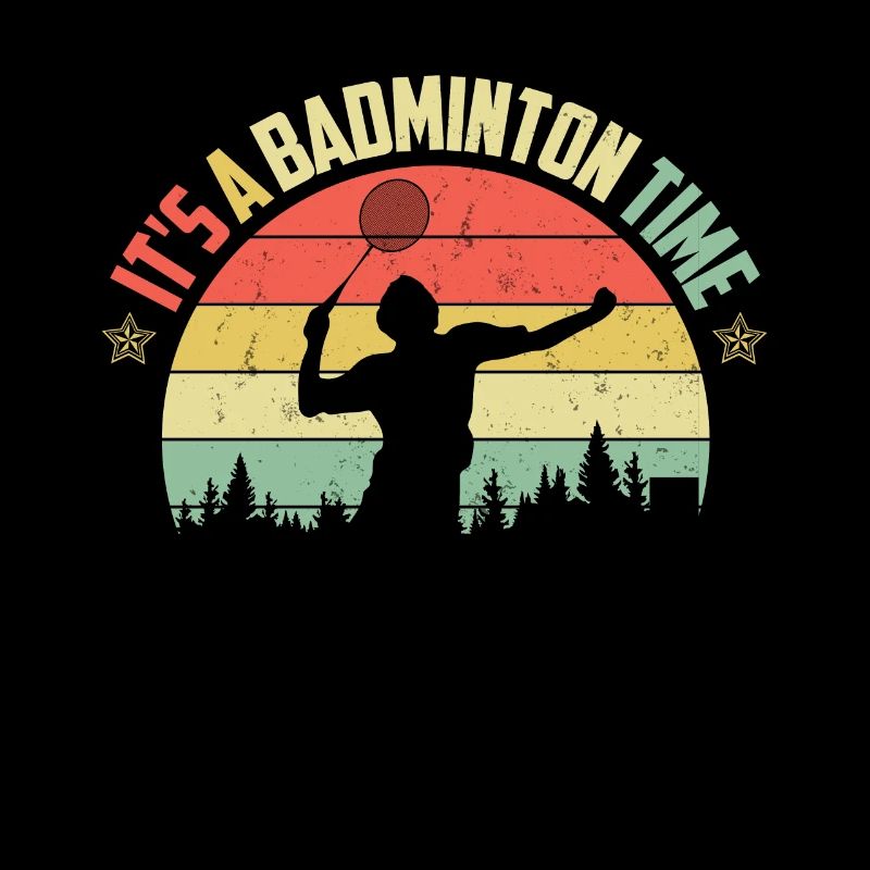 Vintage Shutterstock Badminton Player