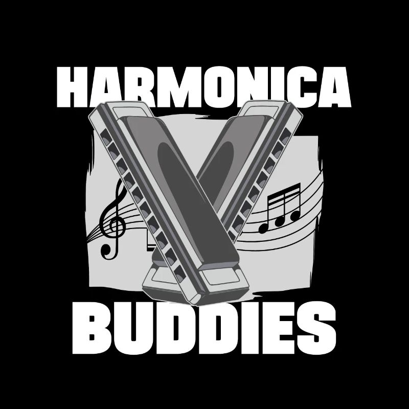 Harmonica Buddies Harmonicist Mouth Organ Gift