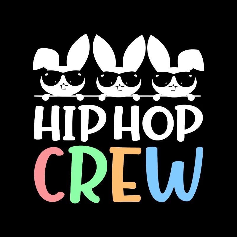 Hip Hop Crew Saying Easter Bunny Sunglasses