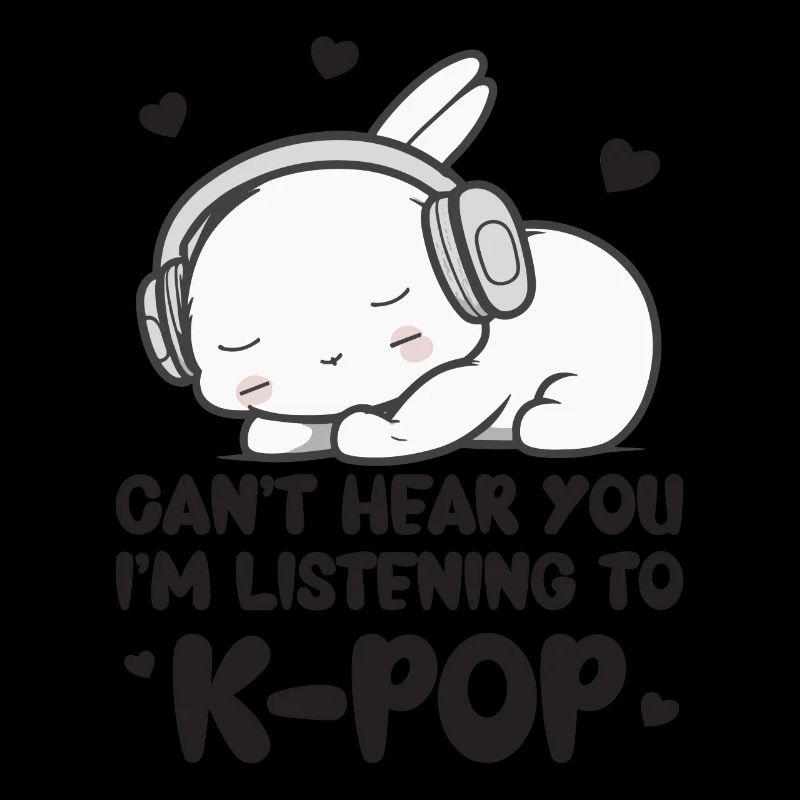 Je ne t’entends pas, j’écoute, Kpop, lapin, K-pop