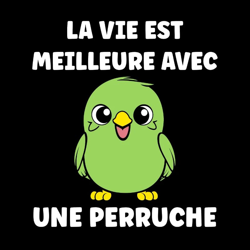 Oiseaux perruches humour petite perruche