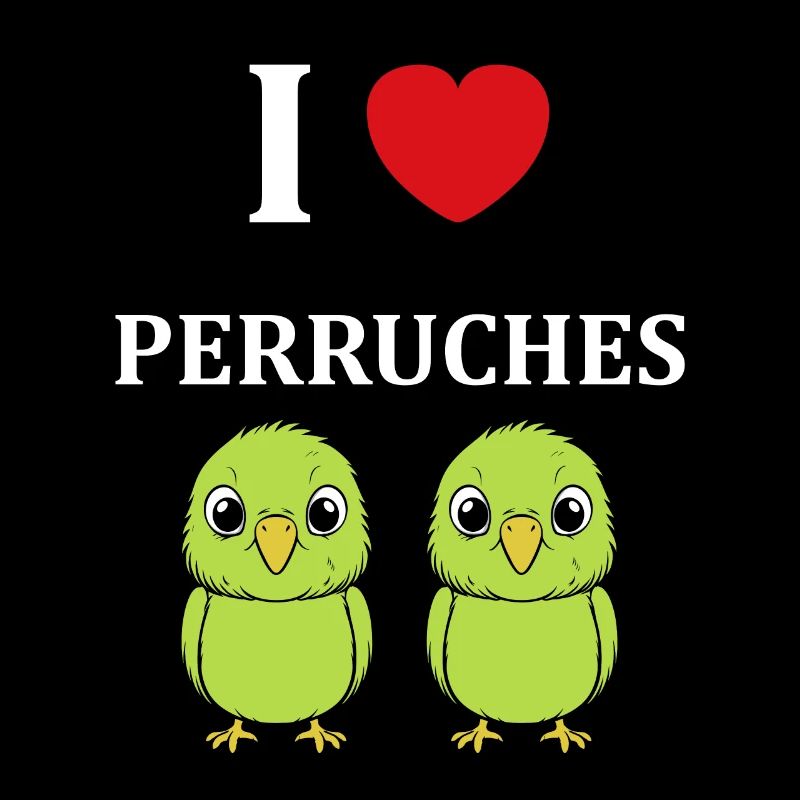 Oiseaux perruches humour petite perruche