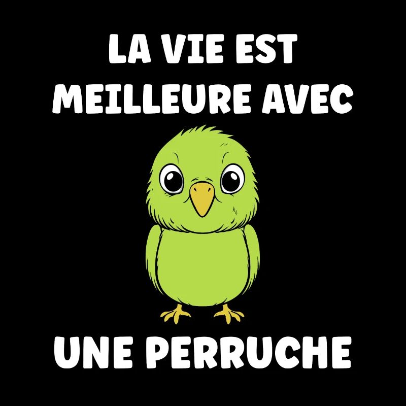 Oiseaux perruches humour petite perruche