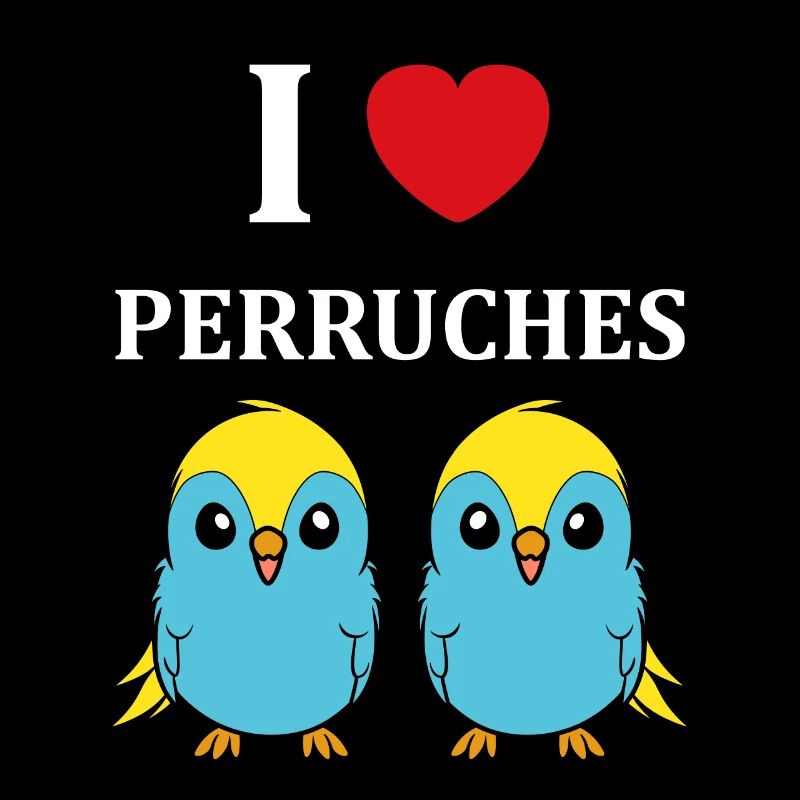 Oiseaux perruches humour petite perruche
