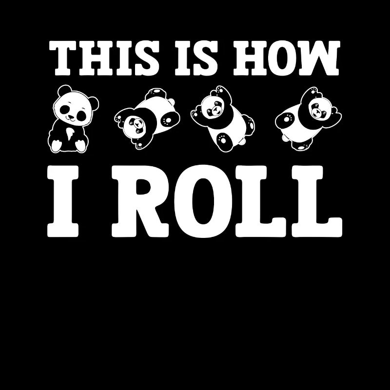 C'est comme ça que je roule un joli panda ours