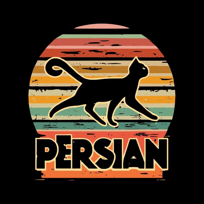 Elegant Persian Cat Artwork