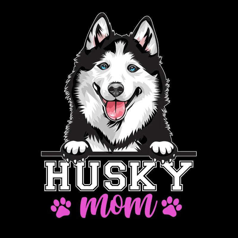 Husky Mama Hund Mama