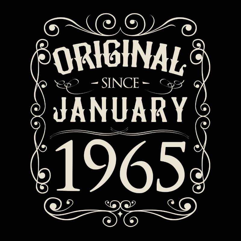 Vintage - Original since Januar 1965 Geburtstag