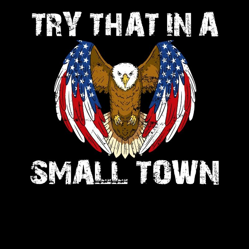 Small Town American Retro Eagle Vintage