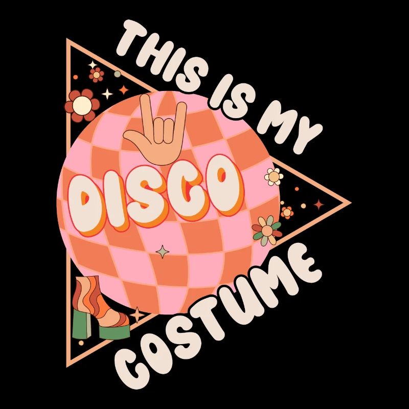 Disco Groovy Hippie 70s 80s Vintage Seventies