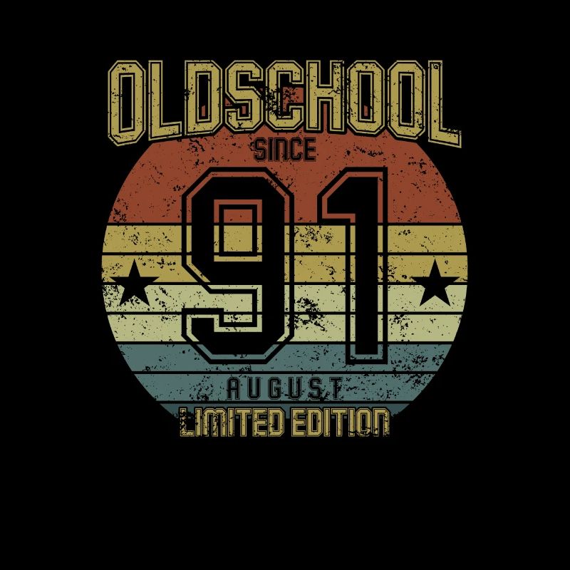 August 1991 - Geburtstag im August Oldschool