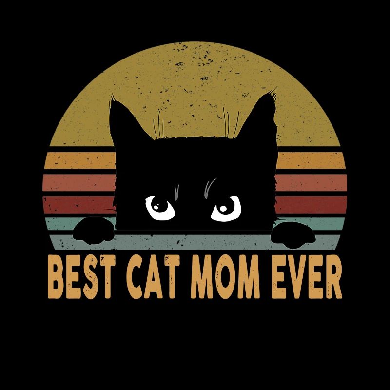 Beste Katzenmutter aller Zeiten Lustiges Geschenk zum Muttertag der schwarzen Katze