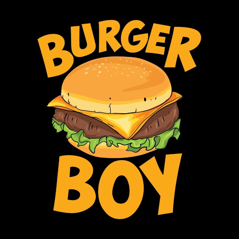 Burger Boy Loves Hamburger Cheeseburger