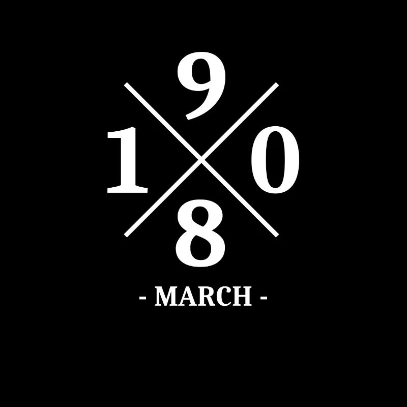 Minimal Geburtstag March 1980 - Simple