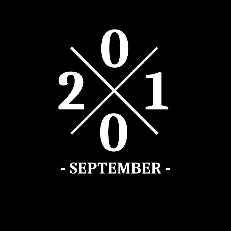 Minimal Geburtstag September 2001 - Simple