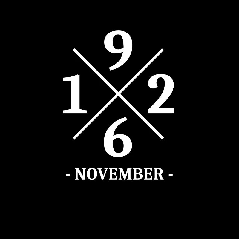 Minimal Birthday November 1962 - Simple