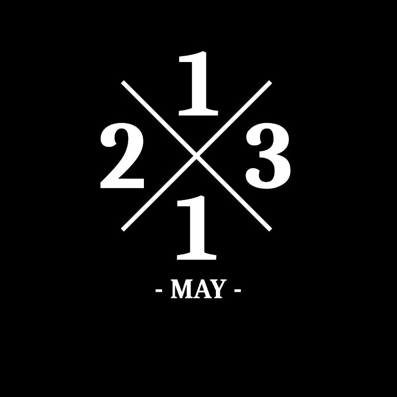Minimal Geburtstag May 2013 - Simple