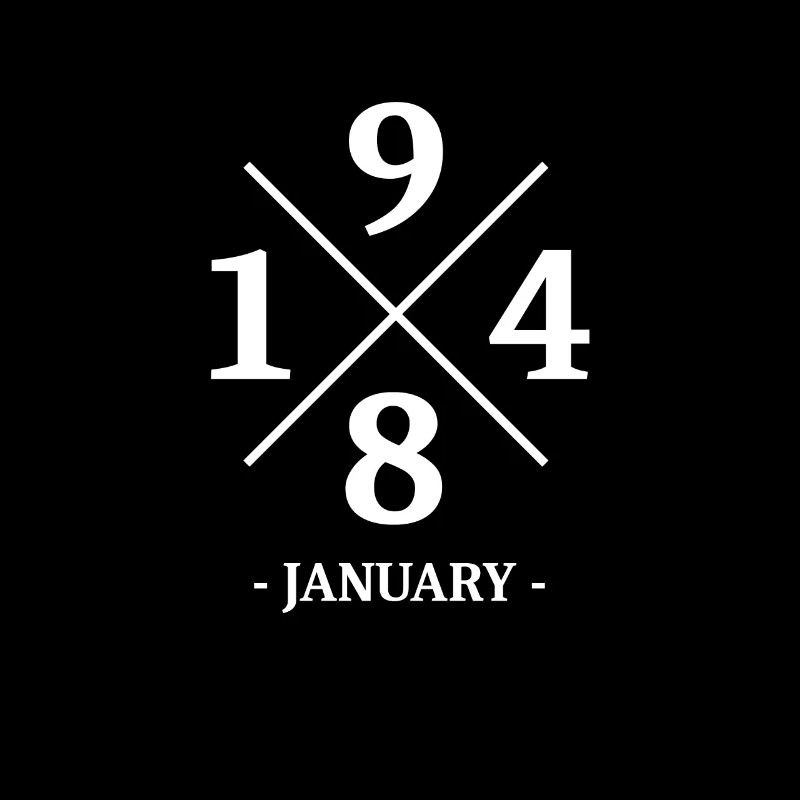 Anniversaire minimal Janvier 1984 - Simple