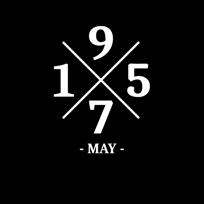 Minimal Geburtstag May 1975 - Simple
