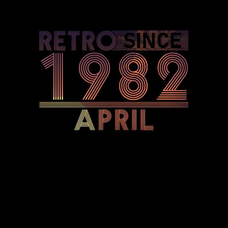 Retro Geburtstag April 1982 - Sunset line