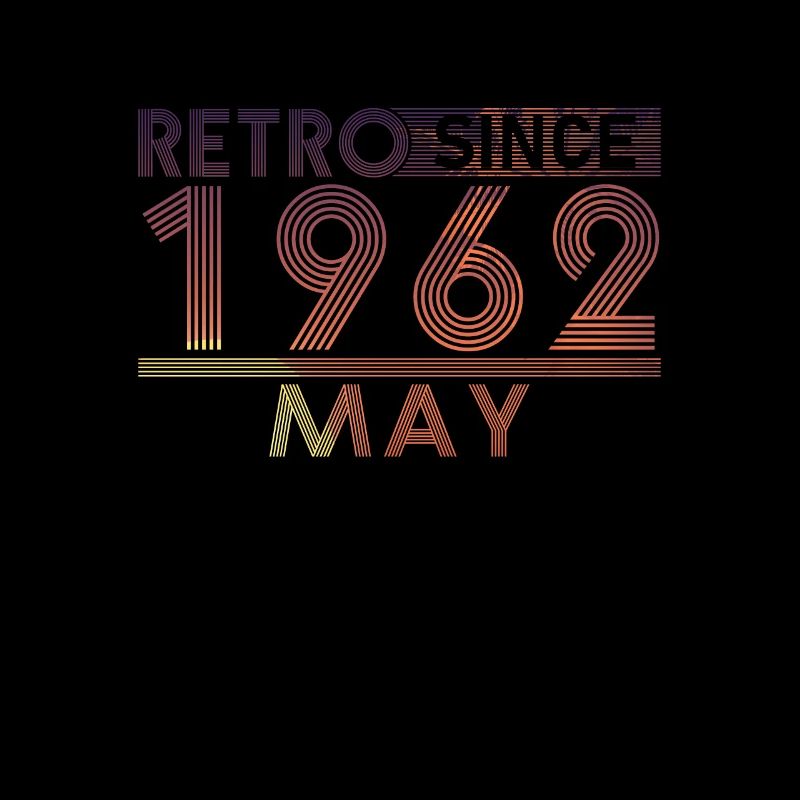 Retro Birthday May 1962 - Sunset line