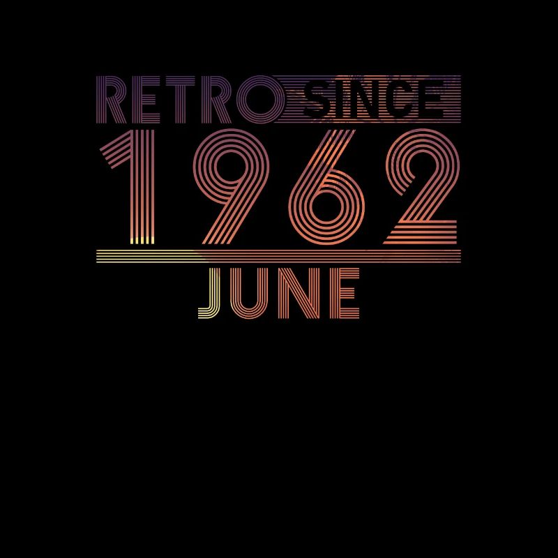 Retro Birthday June 1962 - Sunset line