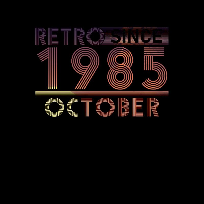 Retro Geburtstag October 1985 - Sunset line