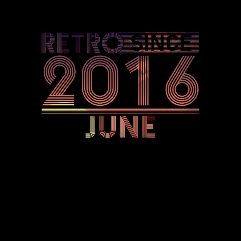 Retro Geburtstag June 2016 - Sunset line