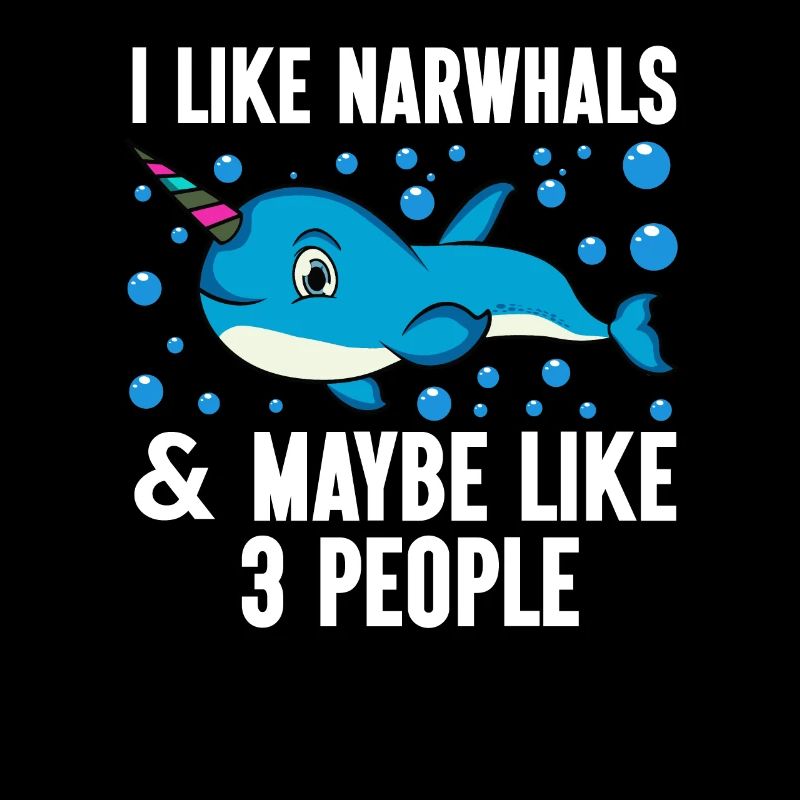 Mer de narval Mignon amoureux du narwhaler