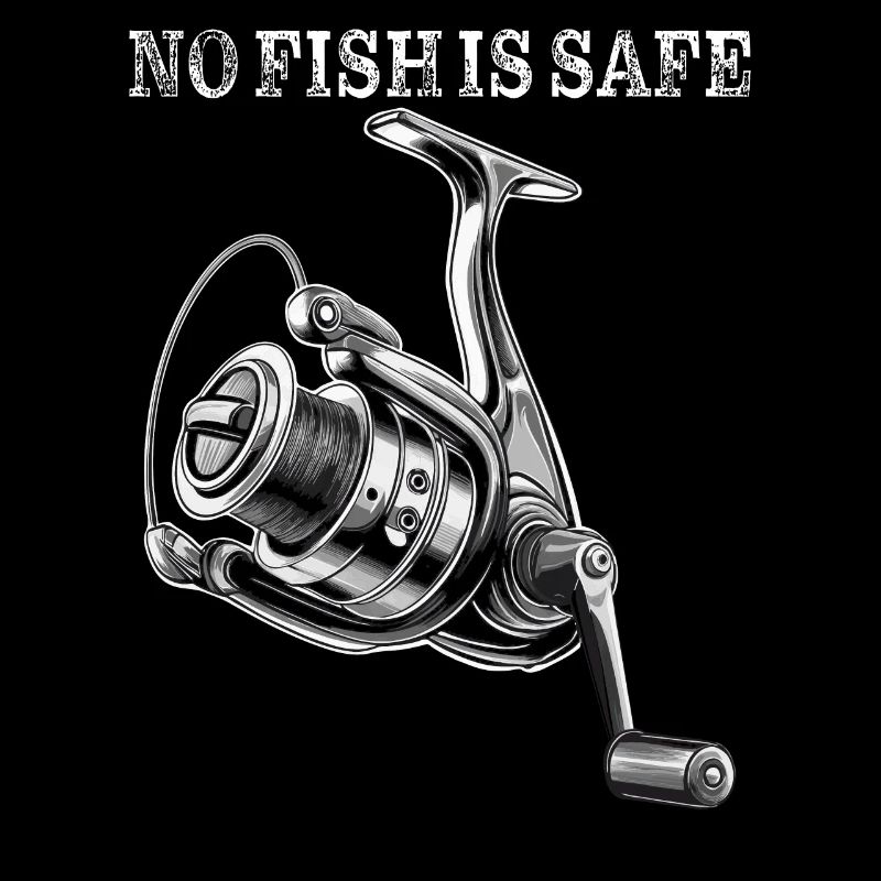 MOULINET DE PÊCHE AUCUN POISSON N’EST SÛR