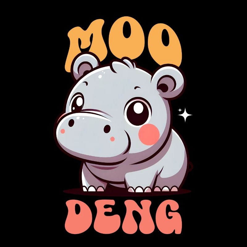 Moo Deng Mignon Bébé Hippopotame Pygmée