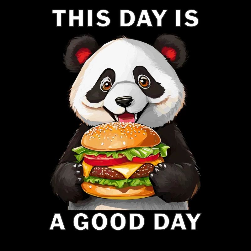 PANDA BEAR BURGER THIS DAY IS A GOOD DAY