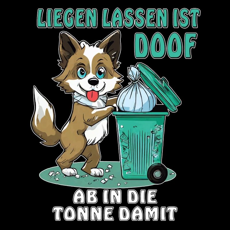 LEAVING DOG TRASH CAN LYING AROUND IS STUPID