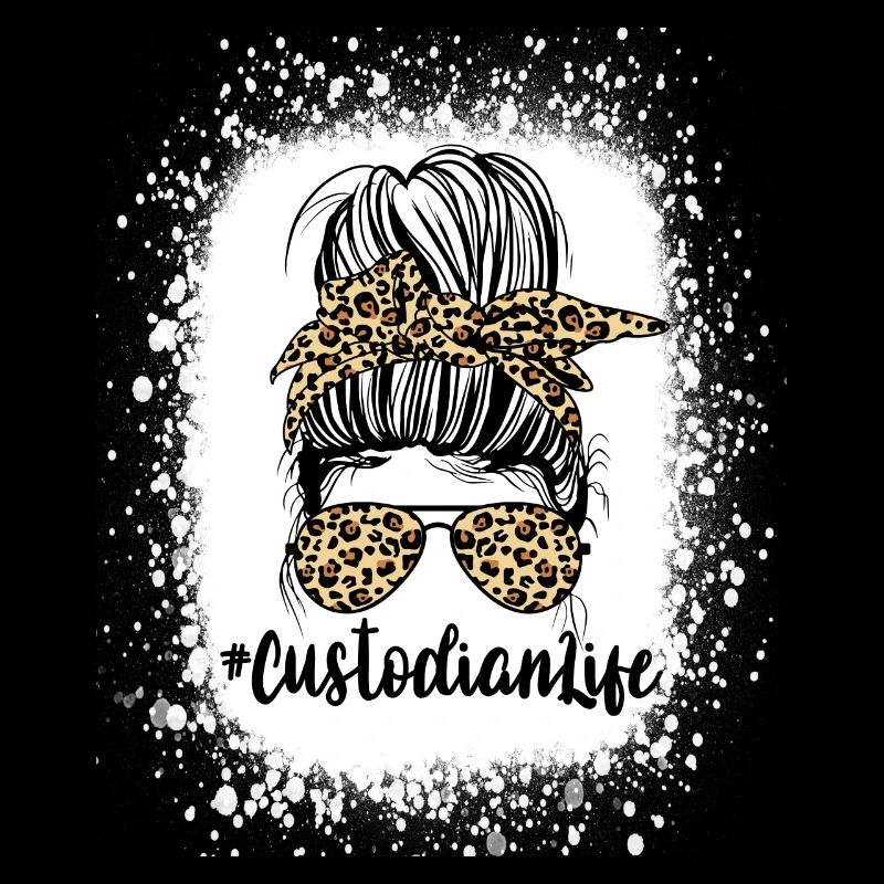 Custodian Life Messy Bun Leopard Cheetah