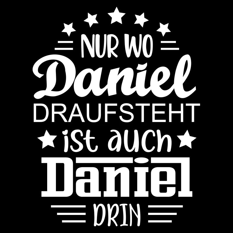 Daniel Name Geschenk Namenstag drauf steht drin