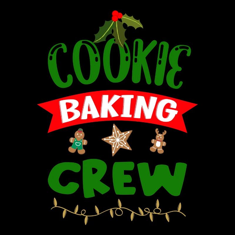 Christmas Cookie Baking Crew Cookies