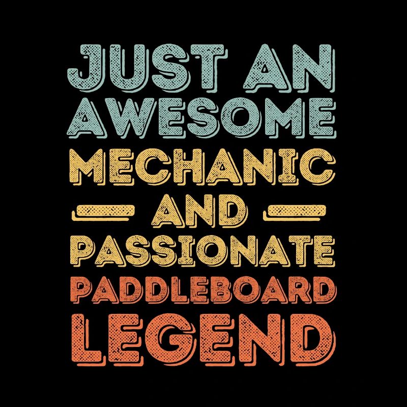 Mechanic paddleboard retro