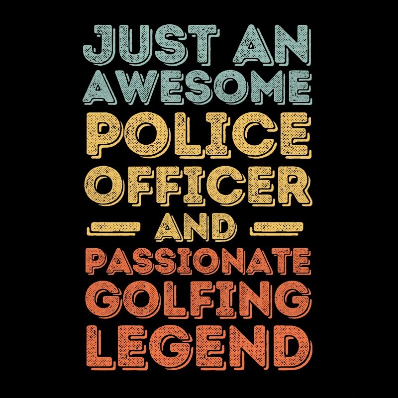 Policier Golf rétro
