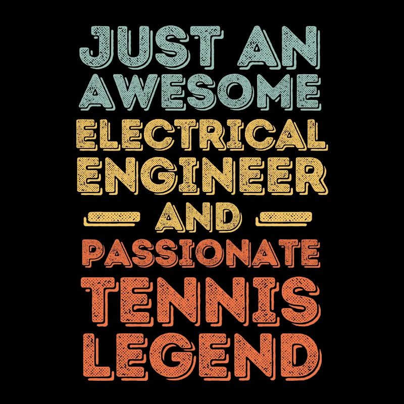 Electrical Engineer Tennis retro