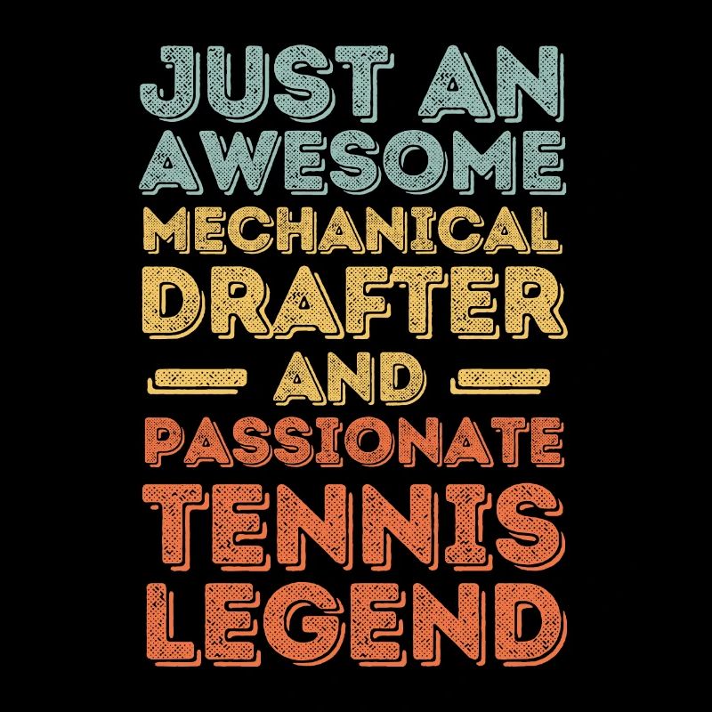 Dessinateur technique Tennis rétro