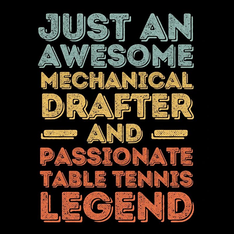 Technical draughtsman table tennis retro
