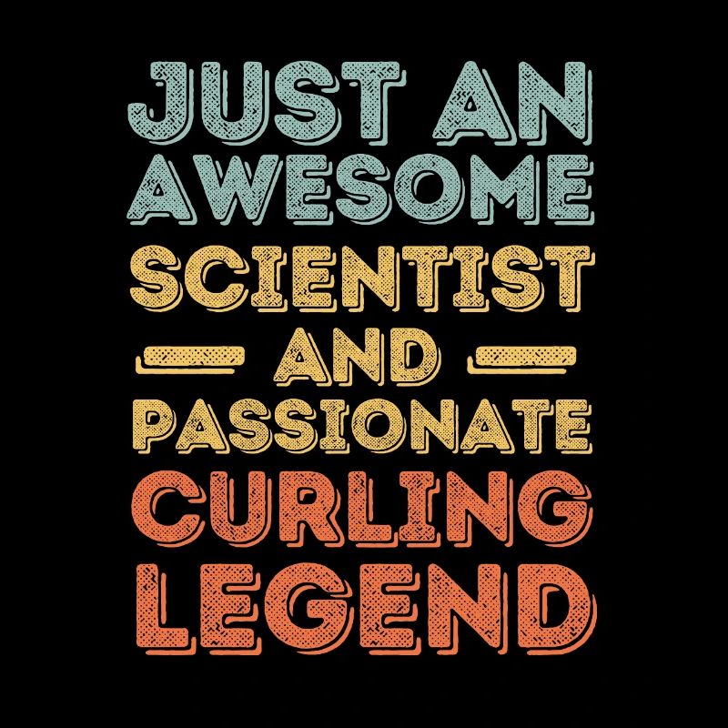 Scientifique Curling rétro