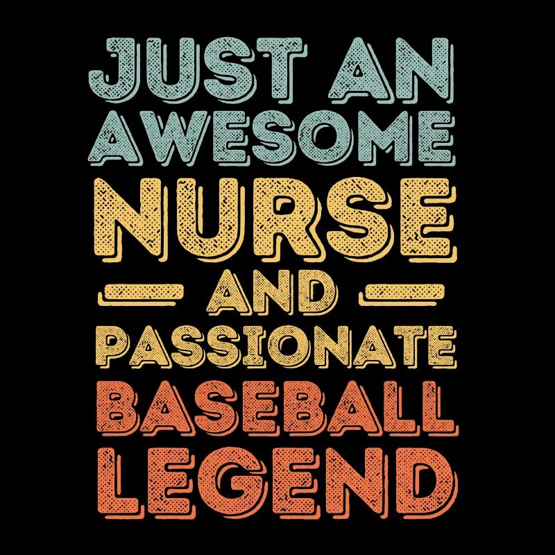 Krankenschwester Baseball-Legende retro
