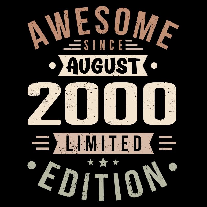 August 2000 Birthday in August 2000 Vintage 2000