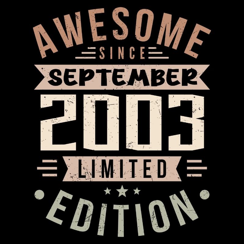 2003 September Birthday Born September 2003