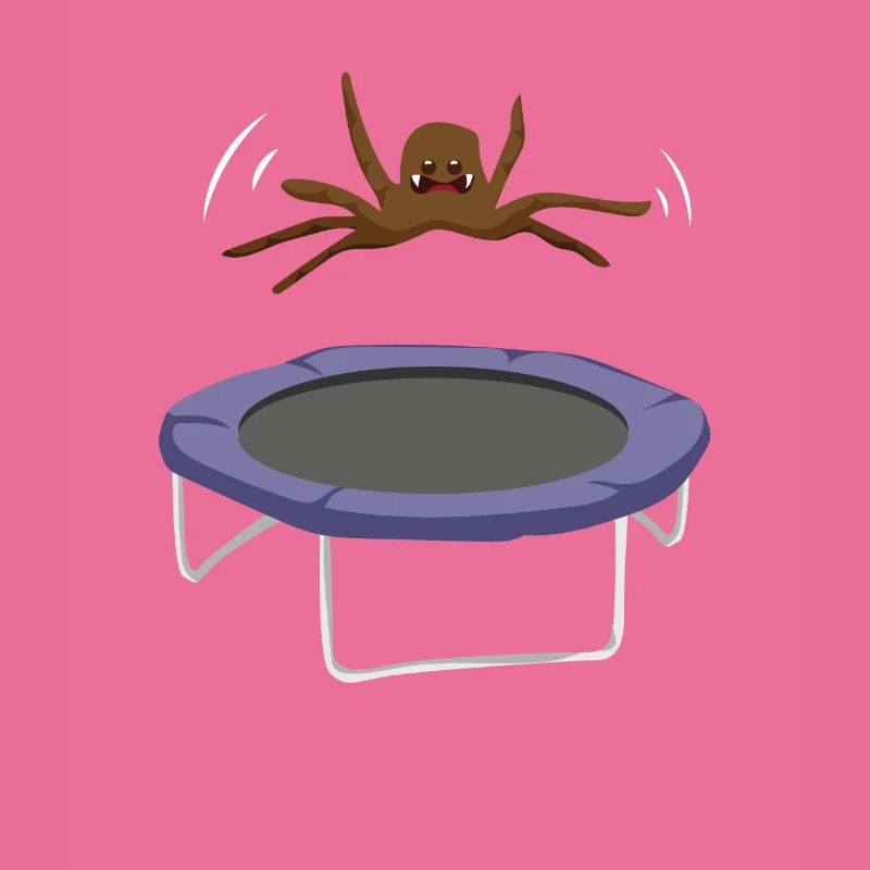 Trampoline Jumping Spider Funny Gift Idea Cool