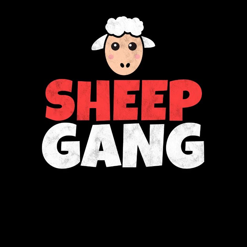 Schaf Gang Sheep Wolle Herde Süß Geschenk Idee