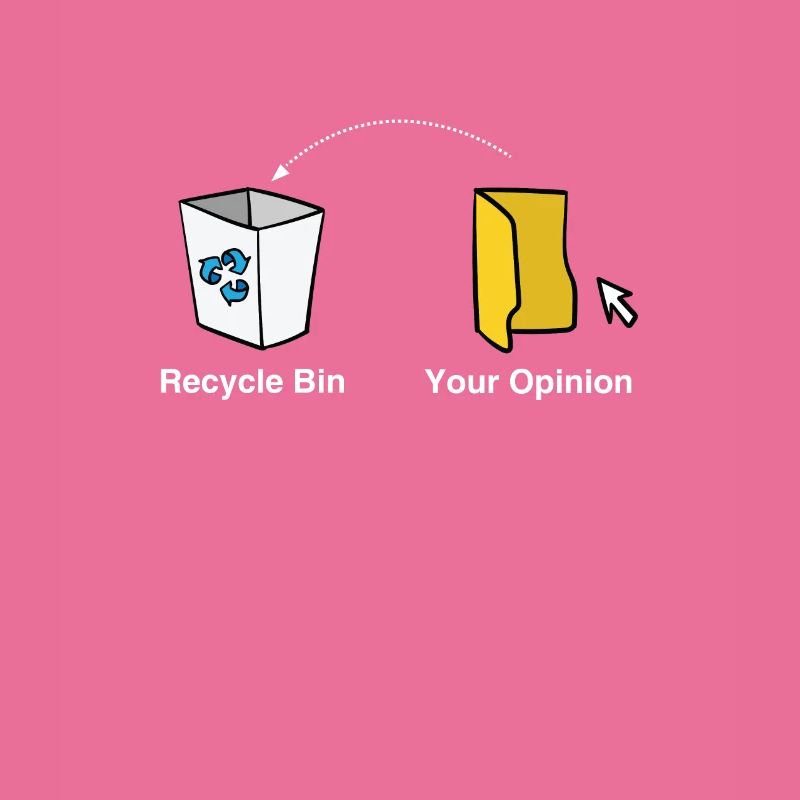 Trash PC Computer Gift Idea Opinion garbage