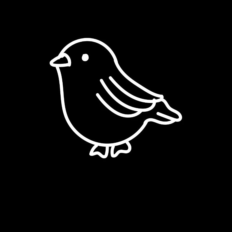 Süßes Vogel Tierzeichnung Geschenkidee Haustier