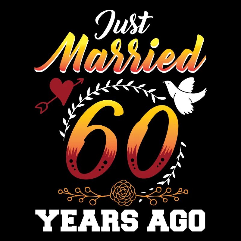 60th Wedding Anniversary Gift Design Idea for